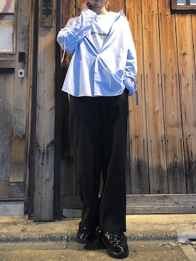 増渕駿介さん(メンズ・163cm)の冬コーディネート