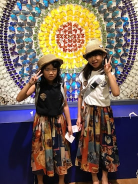 「あちゃちゅむ」｜「アイテム（ワンピース/ドレス）」を使った、ちささん（キッズ・120cm）の夏コーディネート