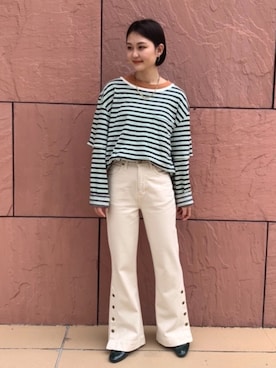 「JOINT WORKS（ジョイントワークス）のアイテム」を使った、mizukiさん（レディース・155cm）の春コーディネート