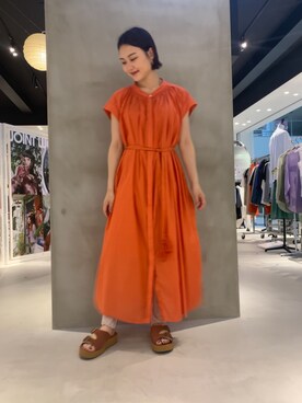 「JOINT WORKS（ジョイントワークス）のアイテム（ワンピース/ドレス）」を使った、mizukiさん（レディース・155cm）の春コーディネート