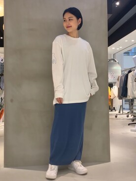 「JOINT WORKS（ジョイントワークス）のアイテム（トップス）」を使った、mizukiさん（レディース・155cm）の春コーディネート