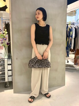 「JOINT WORKS（ジョイントワークス）のアイテム」を使った、mizukiさん（レディース・155cm）の夏コーディネート