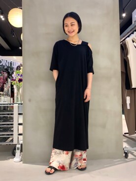 「JOINT WORKS（ジョイントワークス）のアイテム（トップス）」を使った、mizukiさん（レディース・155cm）の夏コーディネート