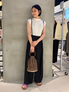 「JOINT WORKS（ジョイントワークス）のアイテム」を使った、mizukiさん（レディース・155cm）の夏コーディネート