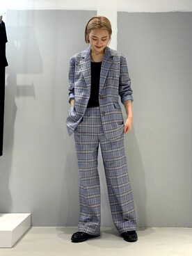 「JOINT WORKS（ジョイントワークス）のアイテム（ジャケット/アウター）」を使った、mizukiさん（レディース・155cm）の秋コーディネート