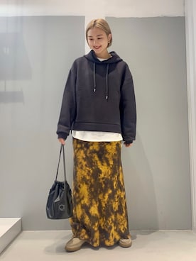 「MANEBU（マネブ）のアイテム」を使った、mizukiさん（レディース・155cm）の秋コーディネート