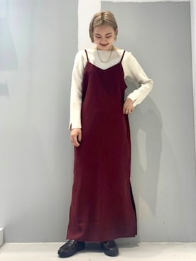 「MANEBU（マネブ）のアイテム」を使った、mizukiさん（レディース・155cm）の秋コーディネート