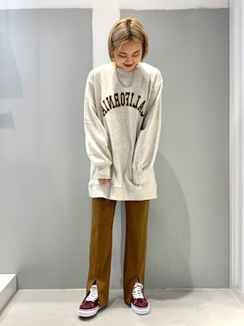 「JOINT WORKS（ジョイントワークス）のアイテム」を使った、mizukiさん（レディース・155cm）の秋コーディネート