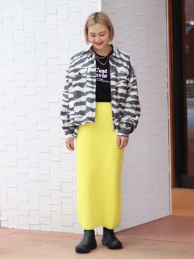 「JOINT WORKS（ジョイントワークス）のアイテム」を使った、mizukiさん（レディース・155cm）の秋コーディネート