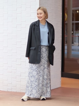 「JOINT WORKS（ジョイントワークス）のアイテム（ジャケット/アウター）」を使った、mizukiさん（レディース・155cm）の秋コーディネート