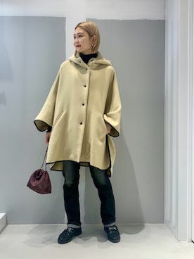 「JOINT WORKS（ジョイントワークス）のアイテム（ジャケット/アウター）」を使った、mizukiさん（レディース・155cm）の秋コーディネート