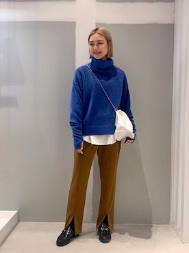 「JOINT WORKS（ジョイントワークス）のアイテム」を使った、mizukiさん（レディース・155cm）の秋コーディネート