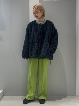 「JOINT WORKS（ジョイントワークス）のアイテム（ジャケット/アウター）」を使った、mizukiさん（レディース・155cm）の秋コーディネート