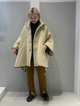 「JOINT WORKS（ジョイントワークス）のアイテム（ジャケット/アウター）」を使った、mizukiさん（レディース・155cm）の秋コーディネート