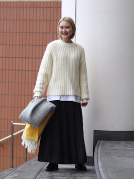「JOINT WORKS（ジョイントワークス）のアイテム」を使った、mizukiさん（レディース・155cm）の冬コーディネート