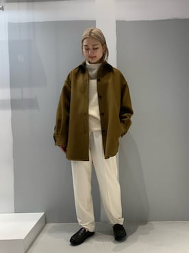 「JOINT WORKS（ジョイントワークス）のアイテム（ジャケット/アウター）」を使った、mizukiさん（レディース・155cm）の冬コーディネート