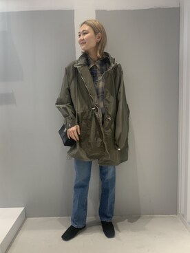 「JOINT WORKS（ジョイントワークス）のアイテム（ジャケット/アウター）」を使った、mizukiさん（レディース・155cm）の冬コーディネート