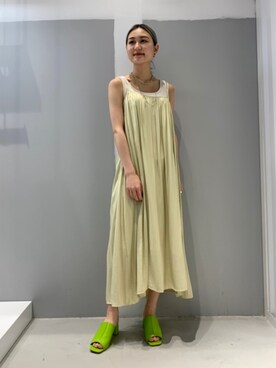 「JOINT WORKS（ジョイントワークス）のアイテム（ワンピース/ドレス）」を使った、mizukiさん（レディース・155cm）の春コーディネート