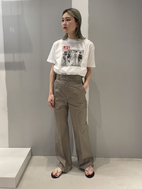 「JOINT WORKS（ジョイントワークス）のアイテム（トップス）」を使った、mizukiさん（レディース・155cm）の春コーディネート