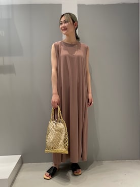 「JOINT WORKS（ジョイントワークス）のアイテム（ワンピース/ドレス）」を使った、mizukiさん（レディース・155cm）の春コーディネート