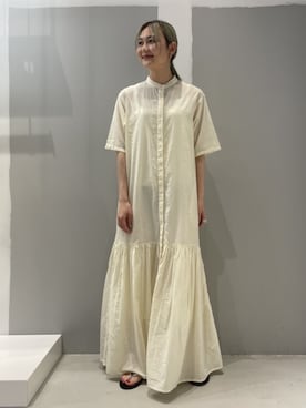 「JOINT WORKS（ジョイントワークス）のアイテム（ワンピース/ドレス）」を使った、mizukiさん（レディース・155cm）の春コーディネート