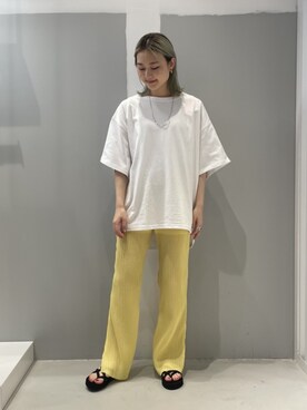 「JOINT WORKS（ジョイントワークス）のアイテム（トップス）」を使った、mizukiさん（レディース・155cm）の春コーディネート