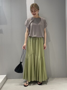 「JOINT WORKS（ジョイントワークス）のアイテム（トップス）」を使った、mizukiさん（レディース・155cm）の春コーディネート