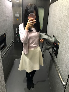 「コンサバ」｜「アイテム（アンサンブル）」を使った、Mitsueleenoさん（レディース・164cm）の冬コーディネート