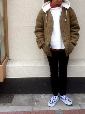 「SEA（シー）のアイテム」を使った、seekaさん（レディース・154cm）の冬コーディネート