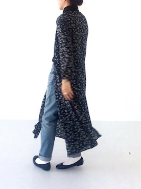 「chocol raffine robe（ショコラフィネローブ）のアイテム（ワンピース/ドレス）」を使った、seekaさん（レディース・154cm）の冬コーディネート