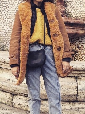 「Engineered Garments（エンジニアードガーメンツ）のアイテム（ジャケット/アウター）」を使った、seekaさん（レディース・154cm）の春コーディネート