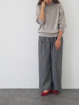 「koe（コエ）のアイテム」を使った、seekaさん（レディース・154cm）の秋コーディネート