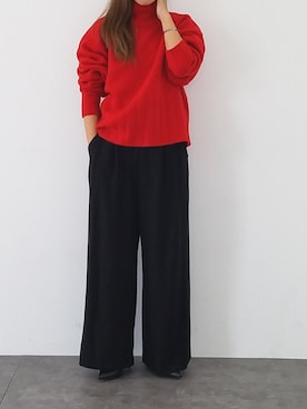 「GARAGE OF GOOD CLOTHING（ガレージオブグッドクロージング）のアイテム（パンツ）」を使った、seekaさん（レディース・154cm）の秋コーディネート