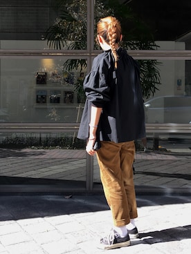 「chocol raffine robe（ショコラフィネローブ）のアイテム」を使った、seekaさん（レディース・154cm）の秋コーディネート