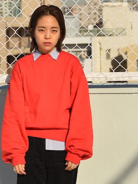 「MAISON EUREKA（メゾンエウレカ）のアイテム」を使った、seekaさん（レディース・154cm）の冬コーディネート