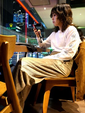 「Steven Alan（スティーブンアラン）のアイテム（ブルゾン）」を使った、seekaさん（レディース・154cm）の秋コーディネート