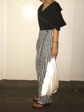 「MAISON EUREKA（メゾンエウレカ）のアイテム」を使った、seekaさん（レディース・154cm）の夏コーディネート