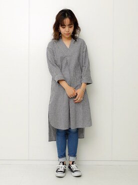 「SEVENDAYS=SUNDAY（セブンデイズサンデイ）のアイテム（ワンピース/ドレス）」を使った、seekaさん（レディース・154cm）の冬コーディネート