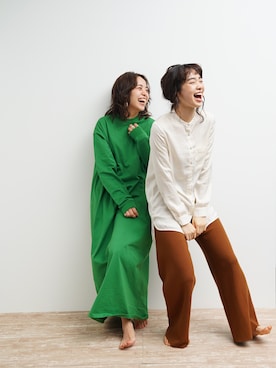 「MAISON EUREKA（メゾンエウレカ）のアイテム」を使った、seekaさん（レディース・154cm）の春コーディネート