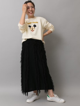 「GARAGE OF GOOD CLOTHING（ガレージオブグッドクロージング）のアイテム（トップス）」を使った、seekaさん（レディース・154cm）の春コーディネート