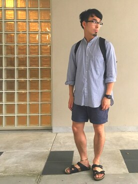 「good thing（グッドシング）のアイテム」を使った、trhtさん（メンズ・166cm）の夏コーディネート
