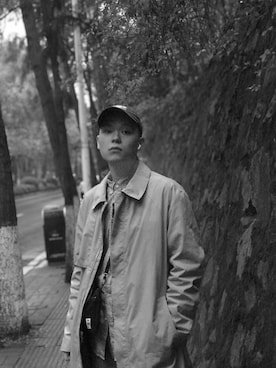 「Jack & Jones（ジャック アンド ジョーンズ）のアイテム（ジャケット/アウター）」を使った、大雄さん（メンズ・177cm）の秋コーディネート