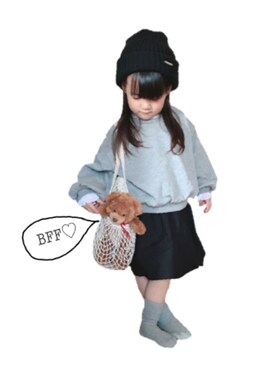 「アイテム（スカート）」を使った、utaさん（キッズ・100cm）の秋コーディネート