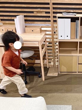 「devirock（デビロック）のオープンカラーシャツ（シャツ/ブラウス）」を使った、s o u さん（キッズ・80cm）の夏コーディネート