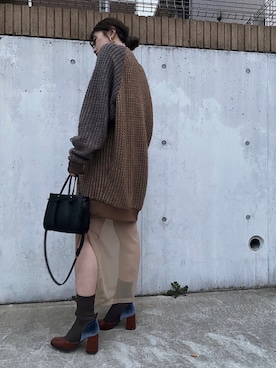 「JUEMI（ジュエミ）のアイテム（シューズ）」を使った、Natsumiさん（レディース・160cm）の春コーディネート