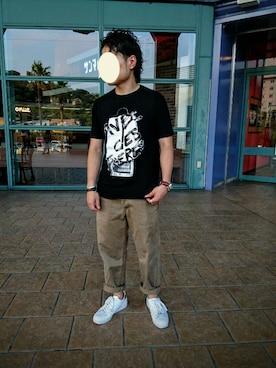 「ART COMES FIRST（アートカムズファースト）のアイテム」を使った、green milkさん（メンズ・168cm）の夏コーディネート