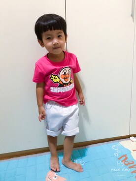 「NOのアイテム」を使った、jun&zhunさん（キッズ・90cm）の夏コーディネート