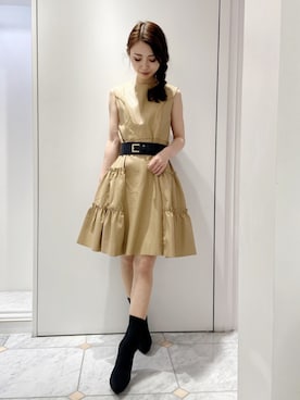 Emiriawiz エミリアウィズ の ノースリーブレザーフリルワンピース ワンピース Wear