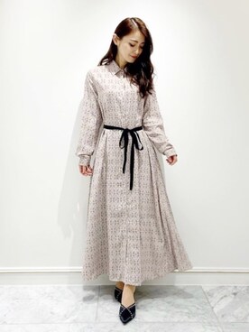 Emiriawiz エミリアウィズ の 幾何学柄バックプリーツワンピース ワンピース Wear