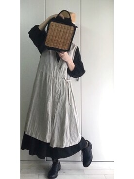 「handmade」｜「アイテム（その他シューズ）」を使った、toccoさん（レディース・160cm）の冬コーディネート